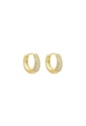 BRINCO ARGOLA CRAVEJADA 18MM BANHADO A OURO BM2246-O