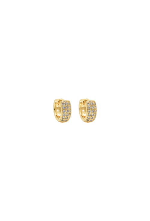 BRINCO ARGOLA CRAVEJADA BANHADO A OURO 18K BM2291-O