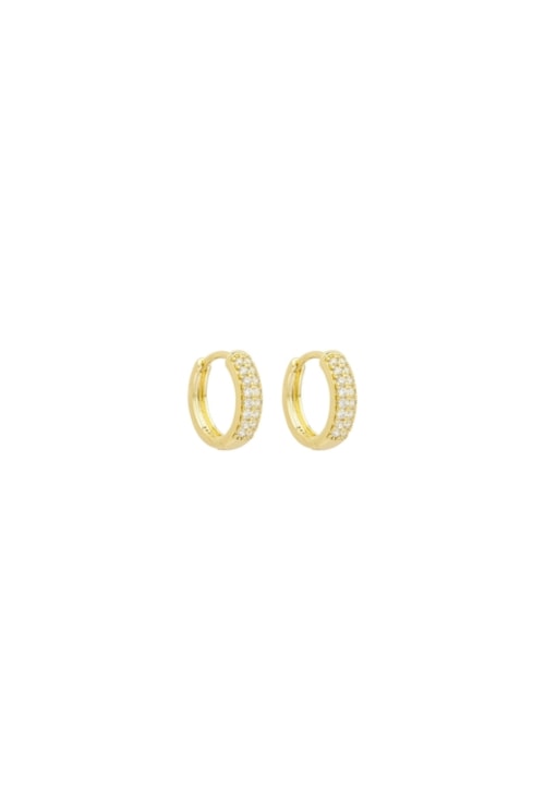 BRINCO ARGOLA CRAVEJADA BANHADO A OURO BM2236-O
