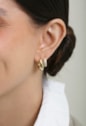 BRINCO ARGOLA CRAVEJADA BANHADO A OURO BM2236-O