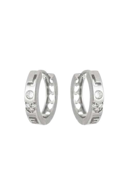 BRINCO ARGOLA CRAVEJADA LOVE NO RÓDIO BM400-R