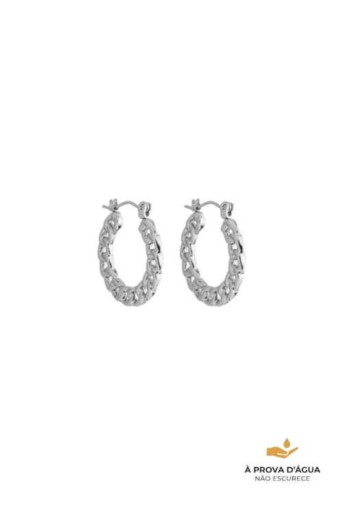 BRINCO ARGOLA ELOS EM AÇO INOX BM2065-A