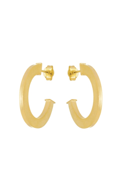 BRINCO ARGOLA FOSCA PEQUENA NO OURO BM867-O