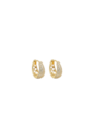 BRINCO ARGOLA GOTA CRAVEJADO COM PEDRAS LAPIDADAS BANHADO A OURO BM2294-O