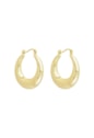 BRINCO ARGOLA LISA 7,5X30MM BANHADO A OURO BM2259-O