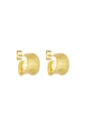BRINCO ARGOLA LISA ORGÂNICA NO OURO BM2057-O