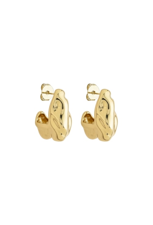 BRINCO ARGOLA ORGÂNICA EM OURO BM2053-O
