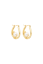 BRINCO ARGOLA OVAL COM PÉROLA BANHADO A OURO BM2241-O