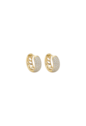 BRINCO ARGOLA OVAL CRAVEJADO COM PEDRAS LAPIDADAS BANHADO A OURO BM2284-O