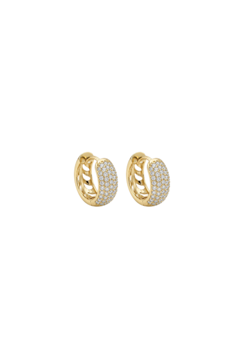 BRINCO ARGOLA OVAL CRAVEJADO COM PEDRAS LAPIDADAS BANHADO A OURO BM2284-O