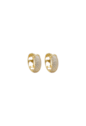 BRINCO ARGOLA OVAL CRAVEJADO COM PEDRAS LAPIDADAS BANHADO A OURO BM2300-O
