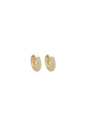 BRINCO ARGOLA OVAL CRAVEJADO COM PEDRAS LAPIDADAS BANHADO A OURO BM2301-O