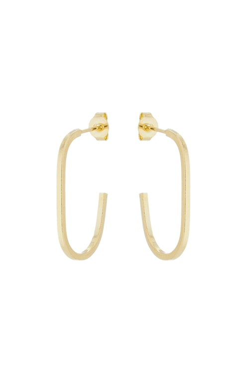 BRINCO ARGOLA OVAL SLIM NO OURO BM1331-O