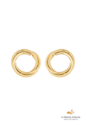 BRINCO ARGOLA REDONDA EM AÇO INOX DOURADO BM2269-AD