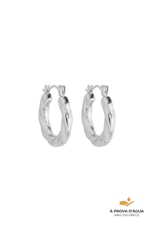 BRINCO ARGOLA TORCIDA AÇO INOX BM2059-A