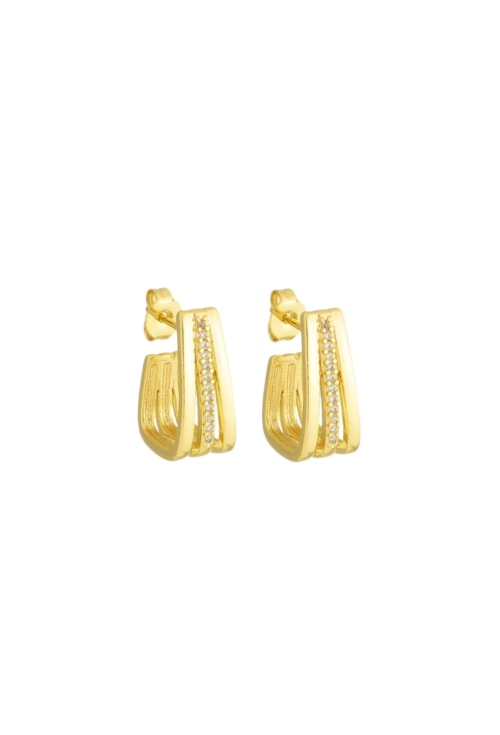 BRINCO ARGOLA TRIPLA VAZADO COM ZIRCÔNIA BM1612-O BRINCO ARGOLA TRIPLA VAZADO COM ZIRCÔNIA BM1612-O