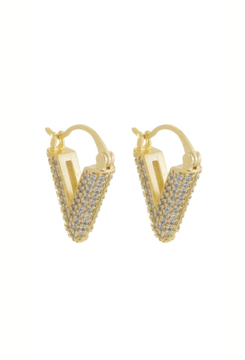 BRINCO ARGOLA ¨V¨ CRAVEJADO NO OURO BM1782-O BRINCO ARGOLA ¨V¨ CRAVEJADO NO OURO BM1782-O