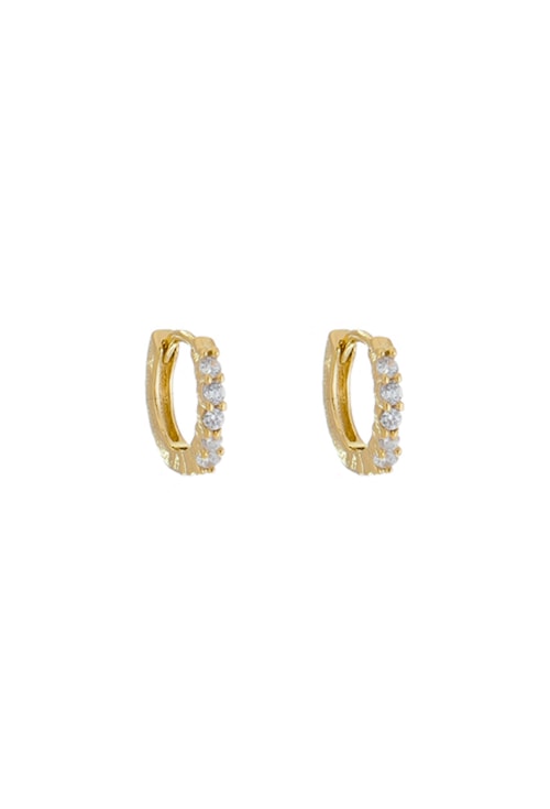 BRINCO ARGOLINHA COM ZIRCÔNIAS CRISTAL NO OURO BM1301-O BRINCO ARGOLINHA COM ZIRCÔNIAS CRISTAL NO OURO BM1301-O