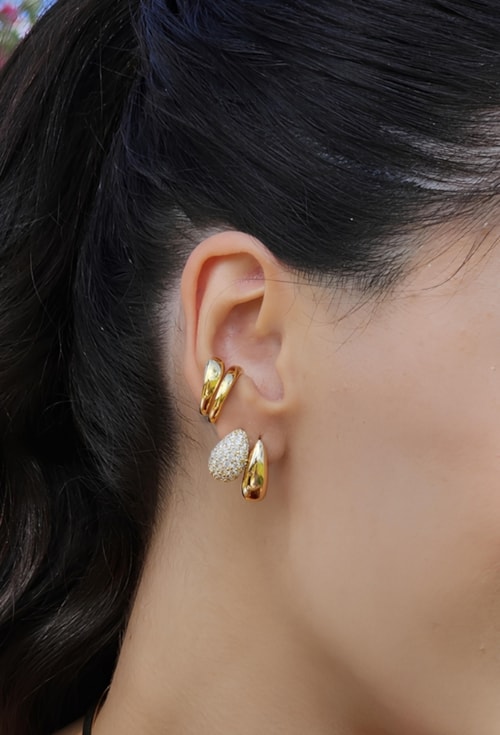 BRINCO ARGOLINHA DE GOTA CRAVEJADO BM1761-O BRINCO ARGOLINHA DE GOTA CRAVEJADO BM1761-O