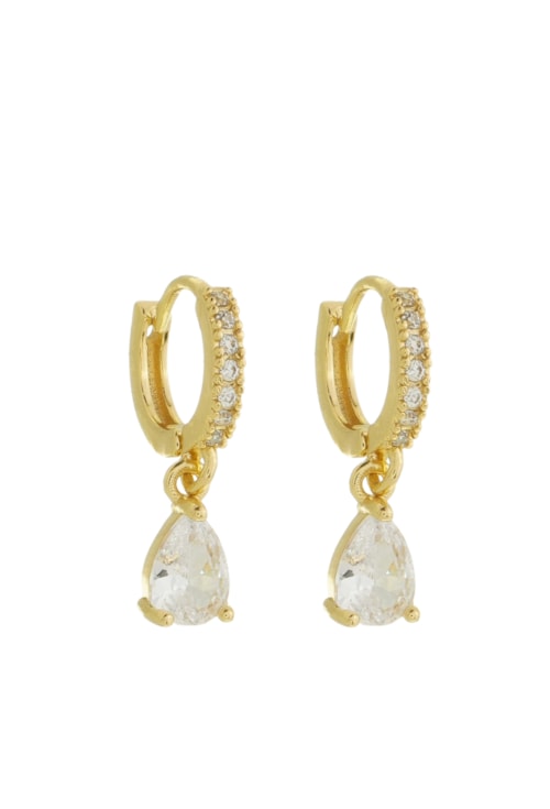 BRINCO ARGOLINHA DE GOTINHA COM ZIRCÔNIA CRISTAL BM1781-O BRINCO ARGOLINHA DE GOTINHA COM ZIRCÔNIA CRISTAL BM1781-O