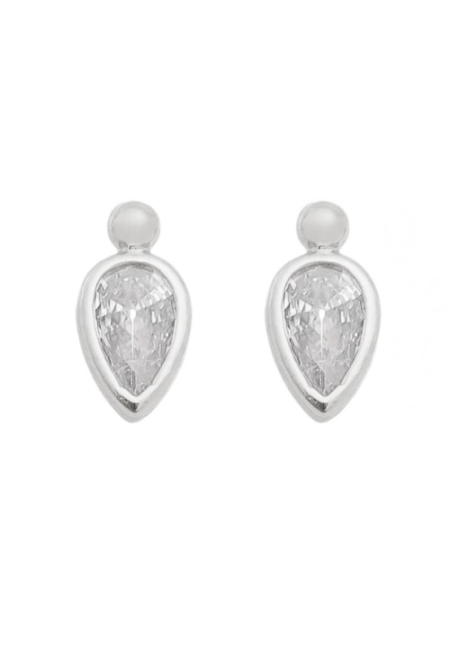 BRINCO BOLINHA COM GOTA DE ZIRCÔNIA CRISTAL BM930-R BRINCO BOLINHA COM GOTA DE ZIRCÔNIA CRISTAL BM930-R