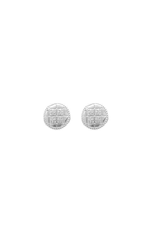 BRINCO BOTÃO COM ZIRCÔNIAS CRISTAL NO RÓDIO BM538-R BRINCO BOTÃO COM ZIRCÔNIAS CRISTAL NO RÓDIO BM538-R