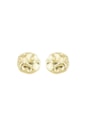 BRINCO BOTÃO ORGÂNICO 26MM BANHADO A OURO BM2257-O