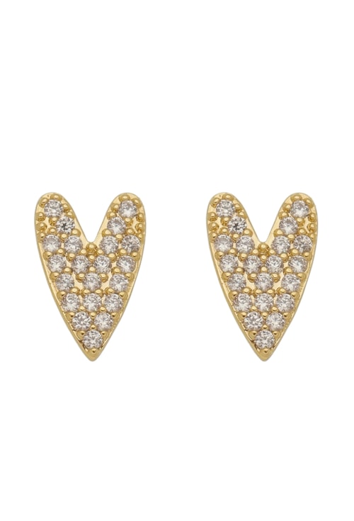 BRINCO CORAÇÃO COM ZIRCÔNIA CRISTAL NO OURO BM638-O BRINCO CORAÇÃO COM ZIRCÔNIA CRISTAL NO OURO BM638-O
