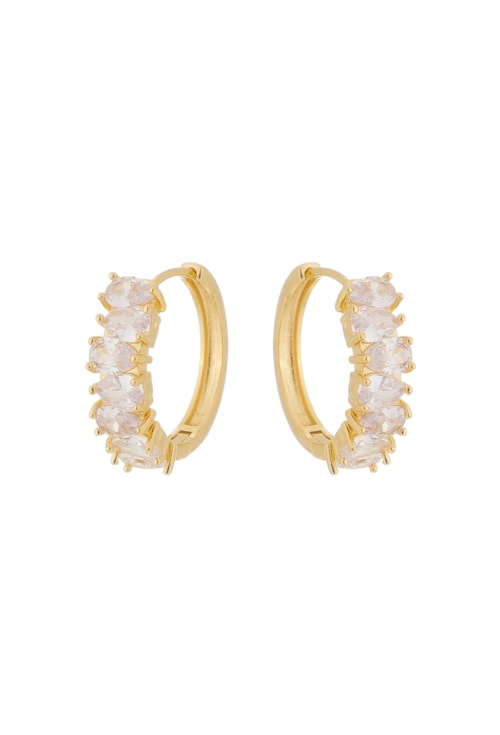 BRINCO DE ARGOLA COM ZIRCÔNIA GOTA BM1093-O