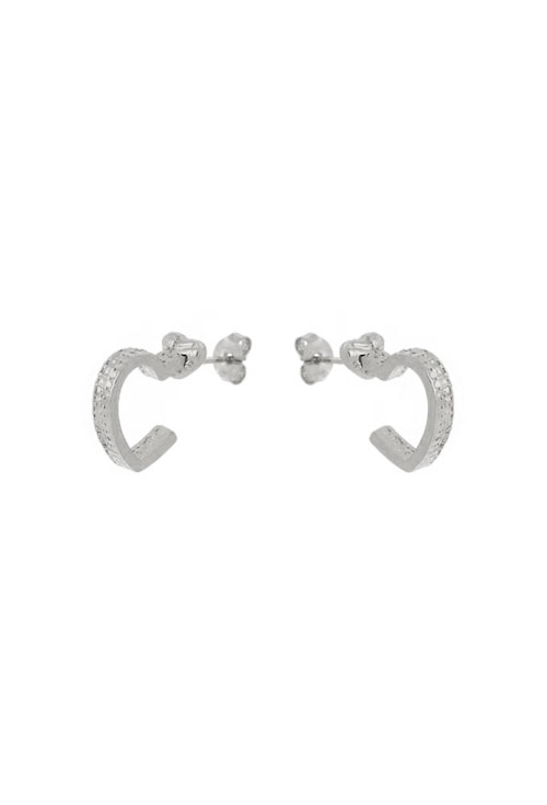 BRINCO DE ARGOLA CORAÇÃO TEXTURIZADO BM344-R