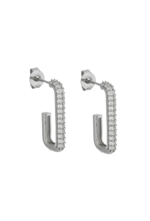 BRINCO DE ARGOLA GEOMÉTRICA CRAVEJADA BM1446-R