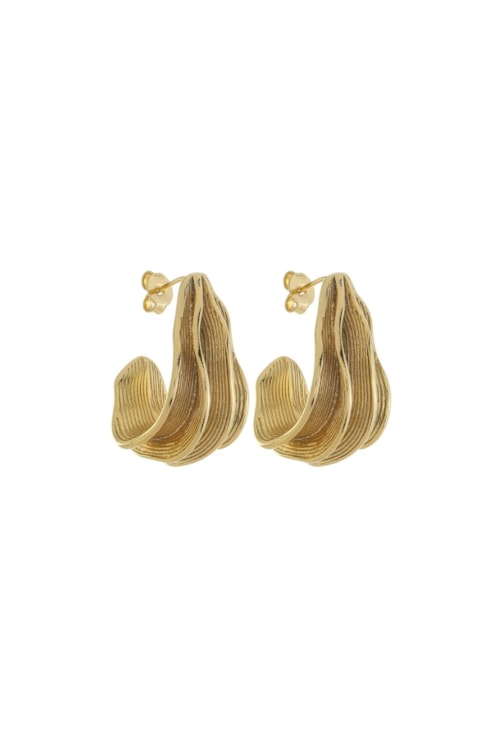 BRINCO DE ARGOLA MODERNA ORGÂNICA NO OURO BM1918-O BRINCO DE ARGOLA MODERNA ORGÂNICA NO OURO BM1918-O