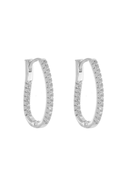 BRINCO DE ARGOLA ORGÂNICA COM ZIRCÔNIA CRISTAL BM1671-R BRINCO DE ARGOLA ORGÂNICA COM ZIRCÔNIA CRISTAL BM1671-R