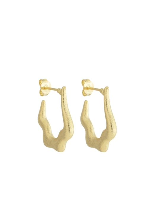 BRINCO DE ARGOLA ORGÂNICA LIXADA NO OURO BM1641-O BRINCO DE ARGOLA ORGÂNICA LIXADA NO OURO BM1641-O