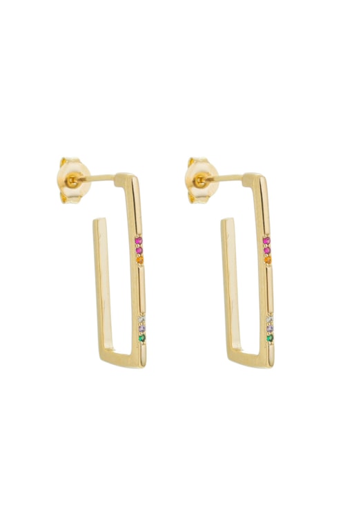 BRINCO DE ARGOLA QUADRADA CRAVEJADA BM1177-O