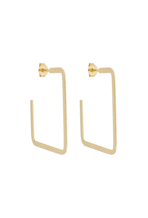 BRINCO DE ARGOLA QUADRADA SLIM NO OURO BM1355-O BRINCO DE ARGOLA QUADRADA SLIM NO OURO BM1355-O