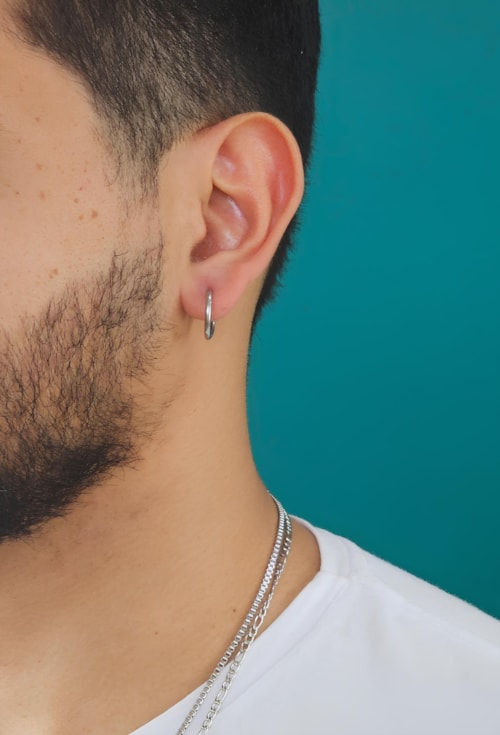 BRINCO DE ARGOLA SLIM INOX BM1835-A BRINCO DE ARGOLA SLIM INOX BM1835-A