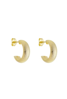 Produto BRINCO DE ARGOLA TEXTURIZADA NO OURO BM1771-O