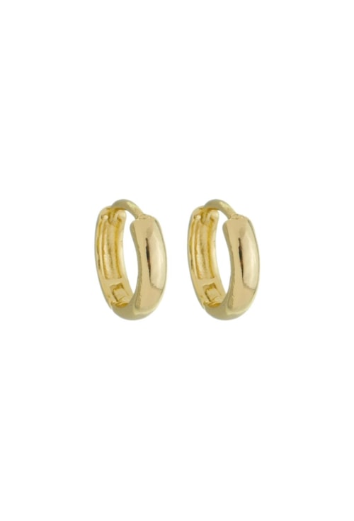 BRINCO DE ARGOLINHA ABAULADA NO OURO M BM1545-O BRINCO DE ARGOLINHA ABAULADA NO OURO M BM1545-O