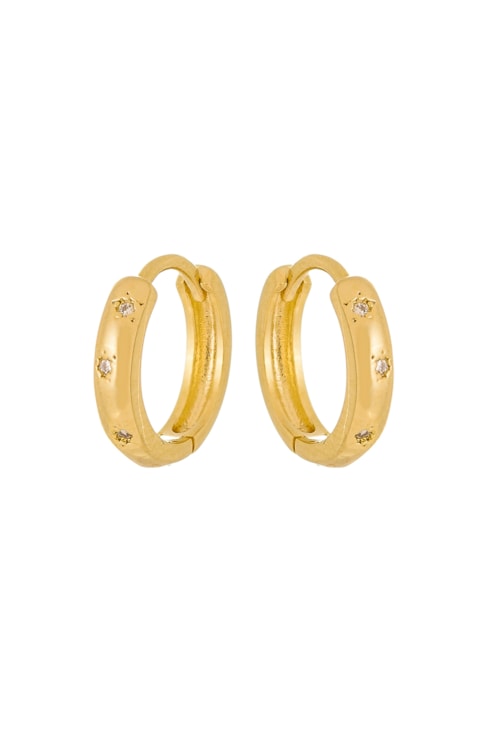 BRINCO DE ARGOLINHA CLICK COM ESTRELA E ZIRCÔNIA BM878-O BRINCO DE ARGOLINHA CLICK COM ESTRELA E ZIRCÔNIA BM878-O