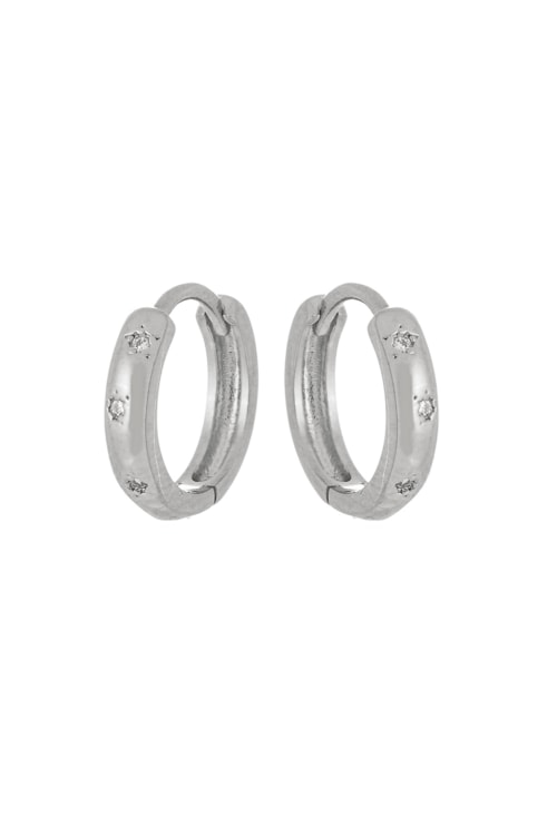 BRINCO DE ARGOLINHA CLICK COM ESTRELA E ZIRCÔNIA BM878-R BRINCO DE ARGOLINHA CLICK COM ESTRELA E ZIRCÔNIA BM878-R