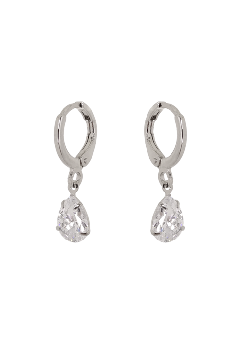 BRINCO DE ARGOLINHA CLICK COM GOTA CRISTAL BM089-R BRINCO DE ARGOLINHA CLICK COM GOTA CRISTAL BM089-R