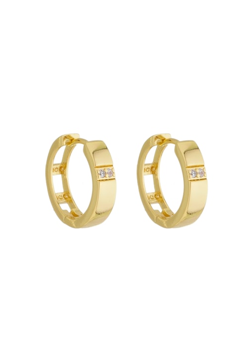 BRINCO DE ARGOLINHA CLICK COM ZIRCÔNIAS NO OURO BM1424-O BRINCO DE ARGOLINHA CLICK COM ZIRCÔNIAS NO OURO BM1424-O