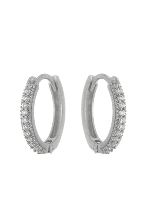 BRINCO DE ARGOLINHA CLICK COM ZIRÔNIAS CRAVEJADAS BM854-R BRINCO DE ARGOLINHA CLICK COM ZIRÔNIAS CRAVEJADAS BM854-R