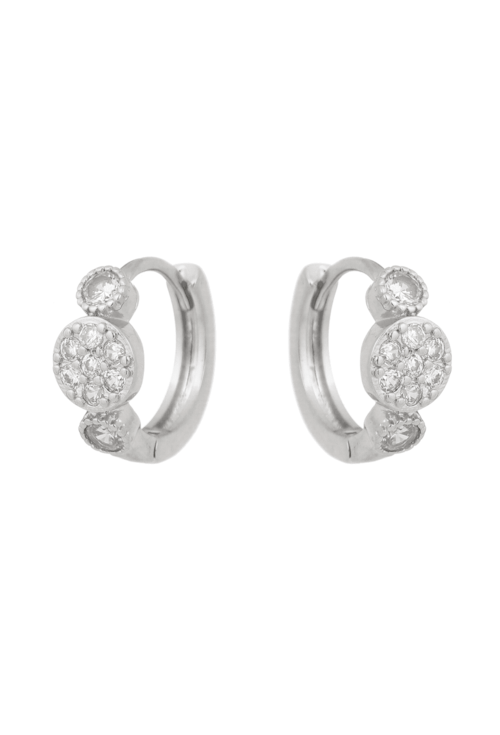 BRINCO DE ARGOLINHA CLICK DE ZIRCONIAS REDONDAS BM606-R