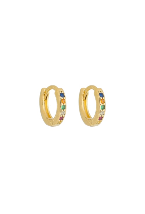 BRINCO DE ARGOLINHA COLORIDA CRAVEJADA BM1153-O