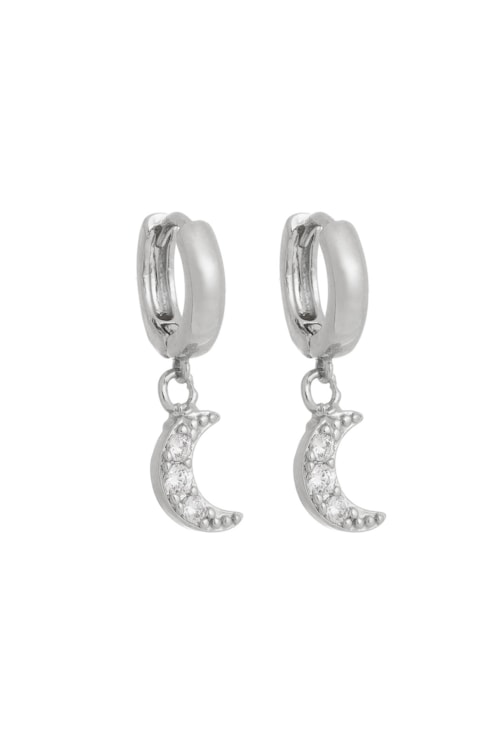 BRINCO DE ARGOLINHA COM LUA CRAVEJADA BM1010-R