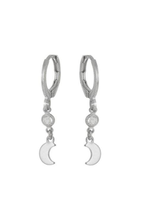 BRINCO DE ARGOLINHA COM PONTO DE LUZ E MEIA LUA BM837-R BRINCO DE ARGOLINHA COM PONTO DE LUZ E MEIA LUA BM837-R