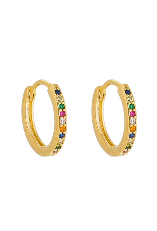 BRINCO DE ARGOLINHA CRAVEJADA COLORIDA BM1143-O