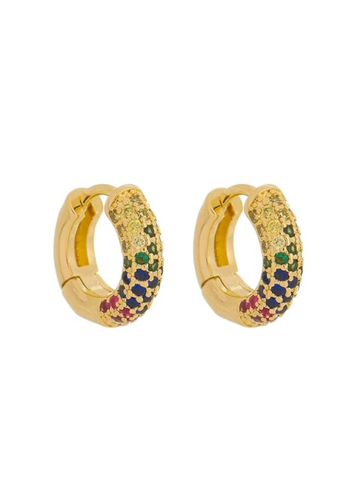 BRINCO DE ARGOLINHA CRAVEJADA COLORS BM1032-O